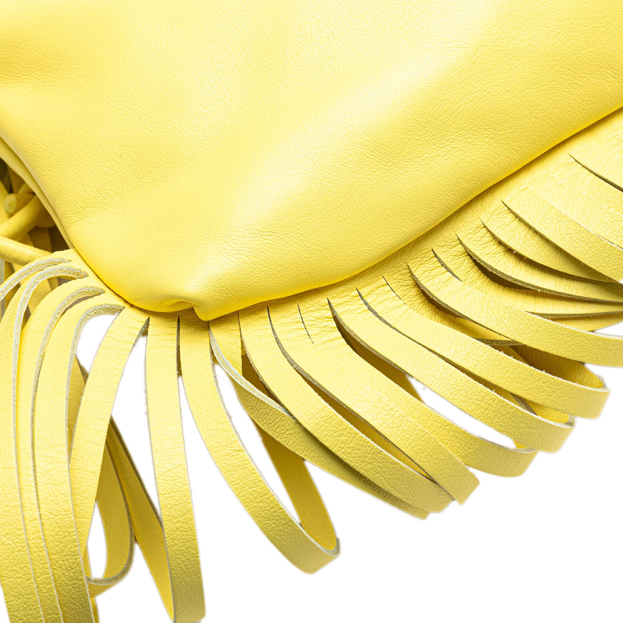 Bottega Veneta Lambskin The Fringe Pouch