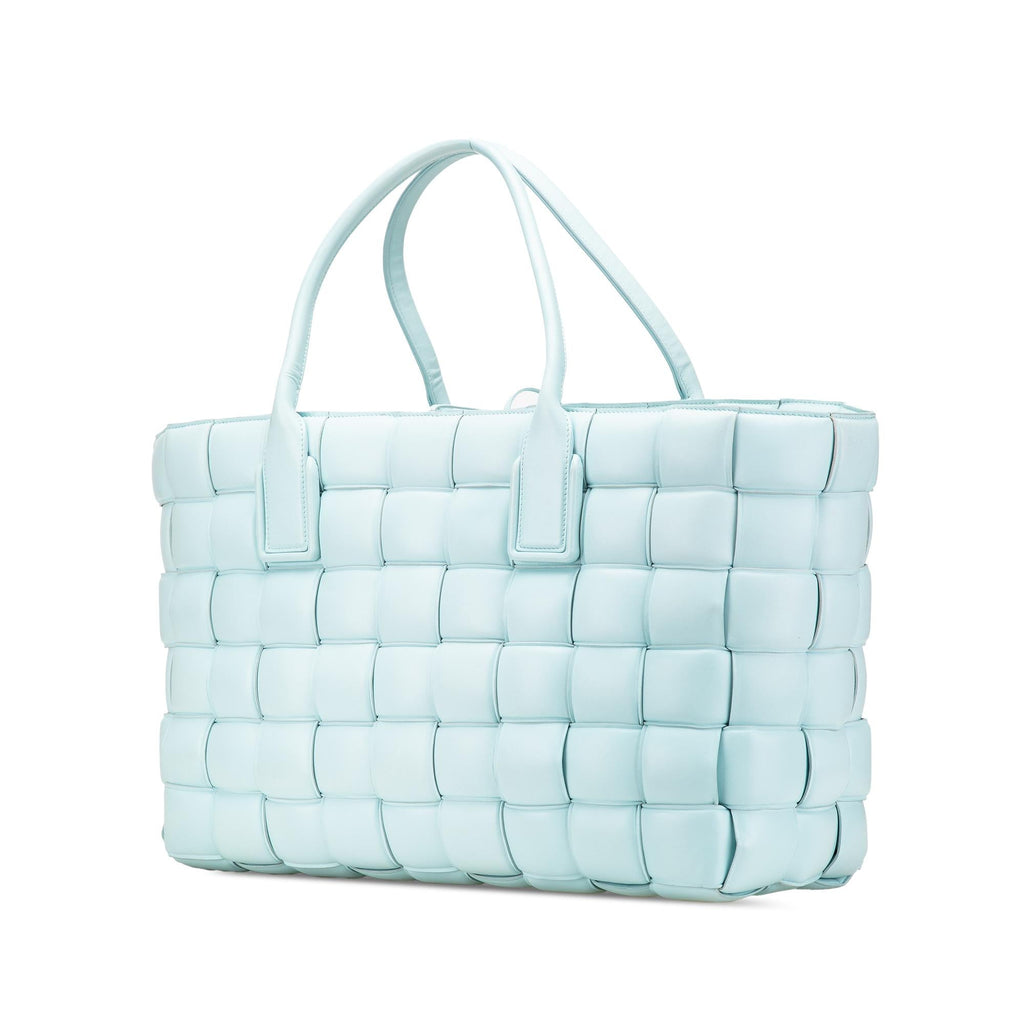 Bottega Veneta Large Lambskin Intreccio Padded Tote