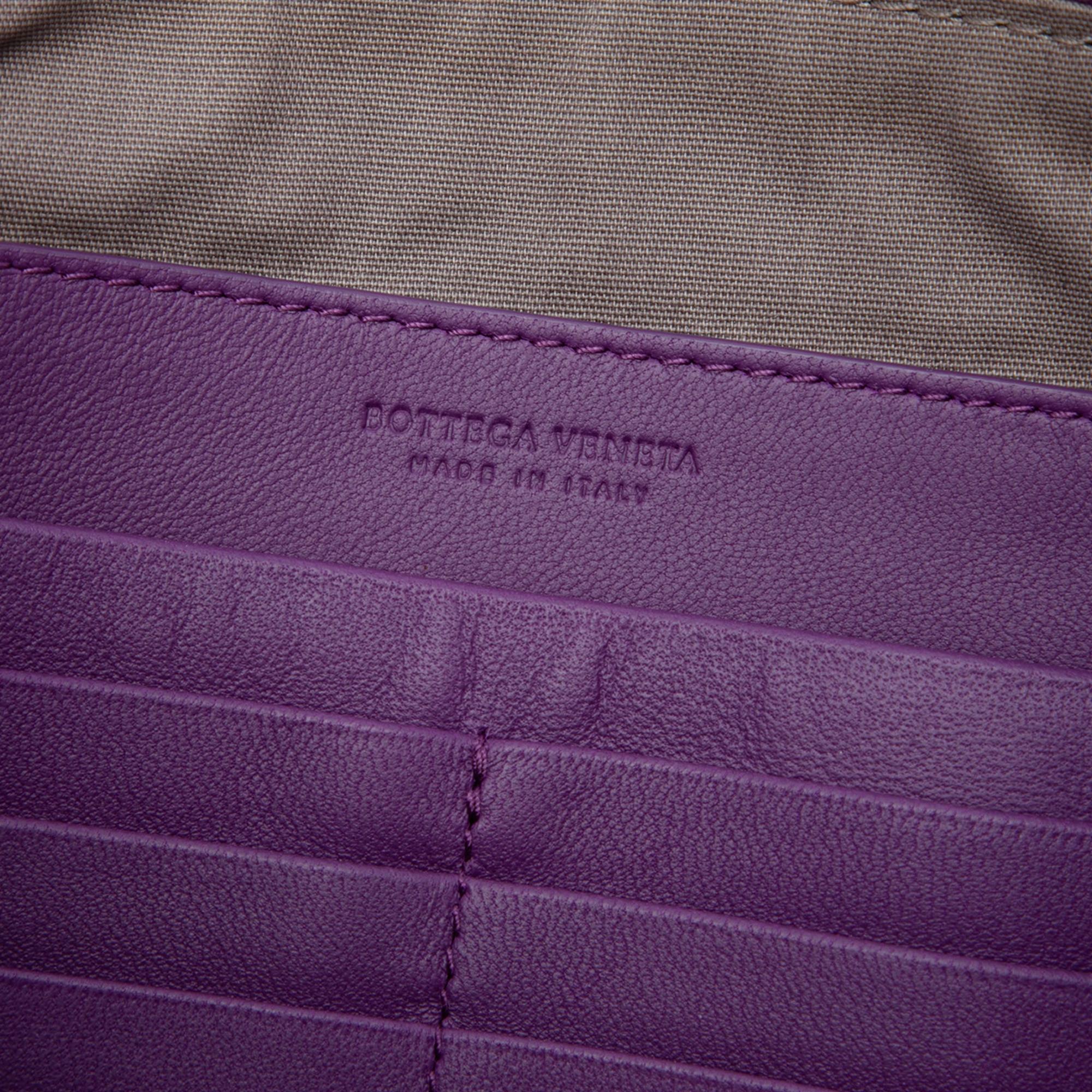 Bottega Veneta Large Nappa Intrecciato Flat Zip Biletto Pouch