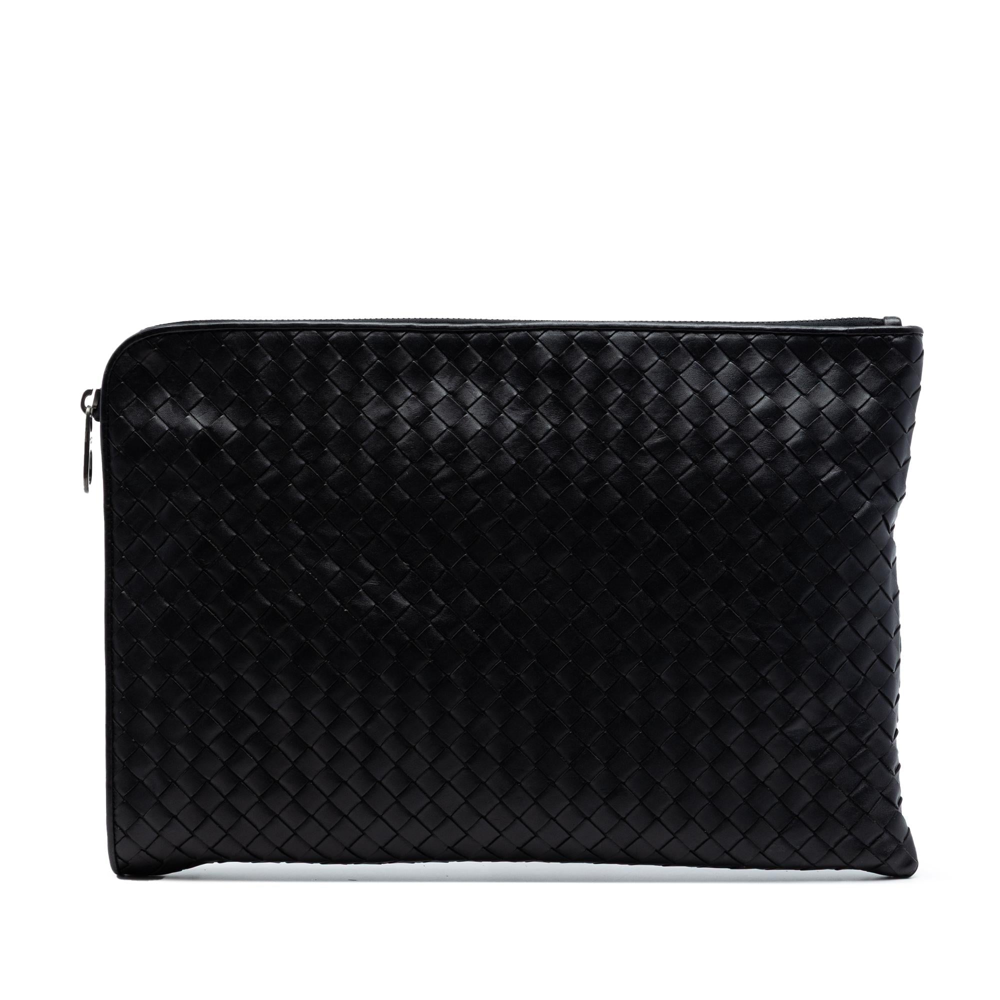 Bottega Veneta Large Nappa Intrecciato Zip Pouch