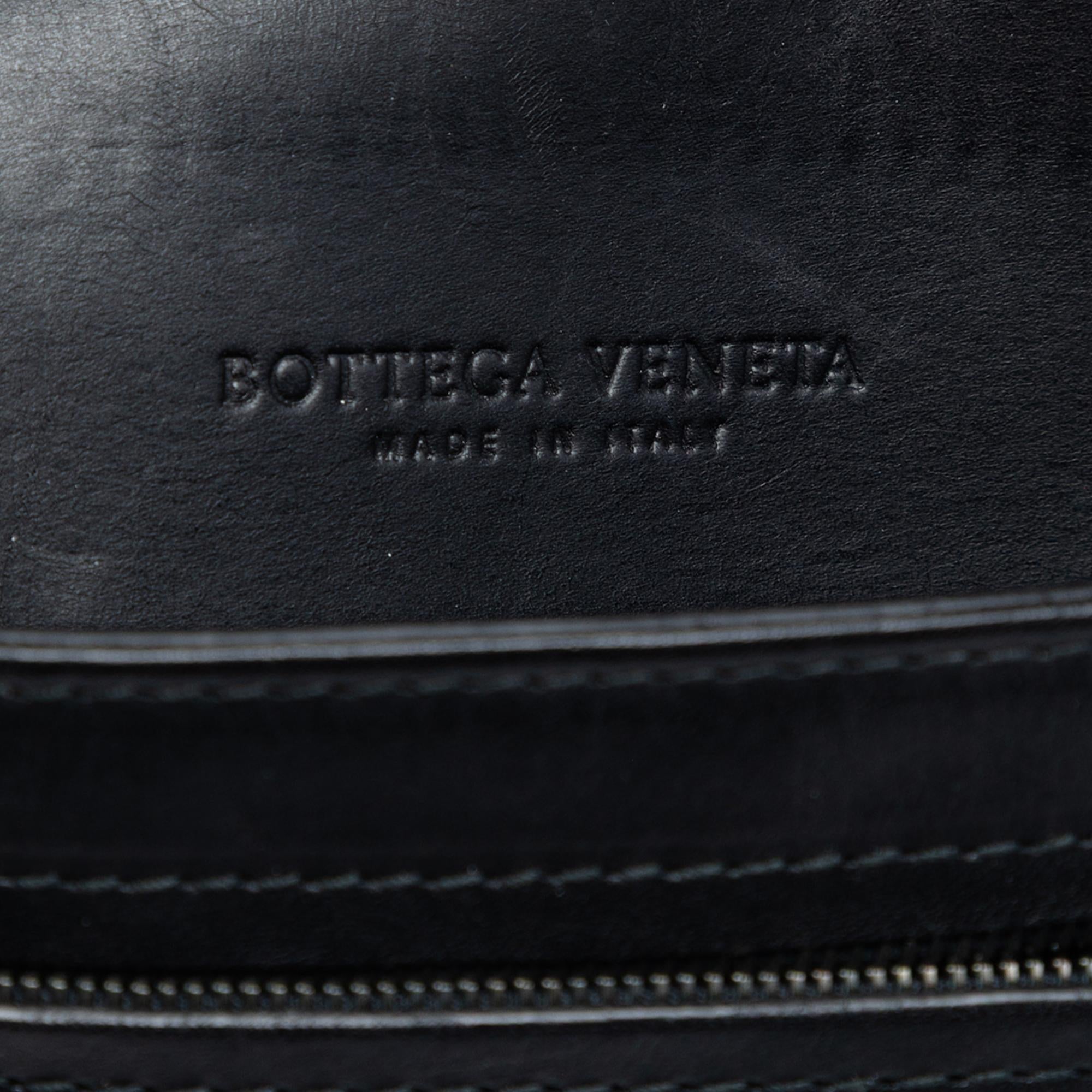 Bottega Veneta Leather Intrecciato Clutch