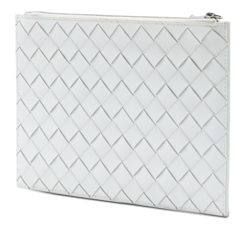 Bottega Veneta Leather Intrecciato Clutch