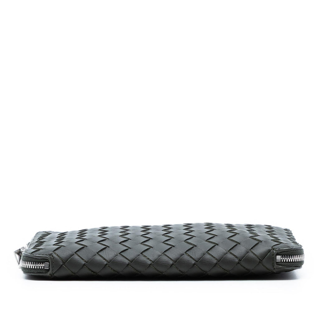 Bottega Veneta Leather Intrecciato Hydrology Document Case Pouch