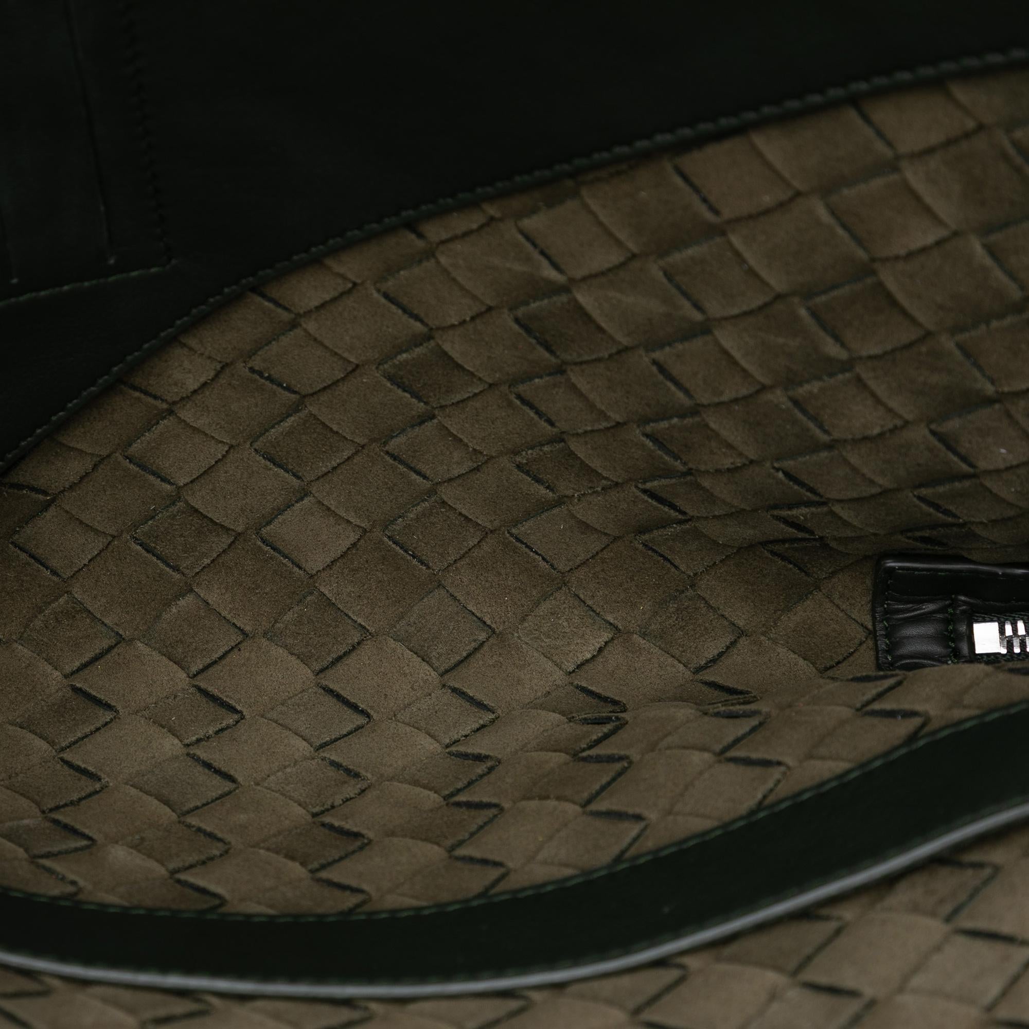 Bottega Veneta Leather Intrecciato Hydrology Document Case Pouch