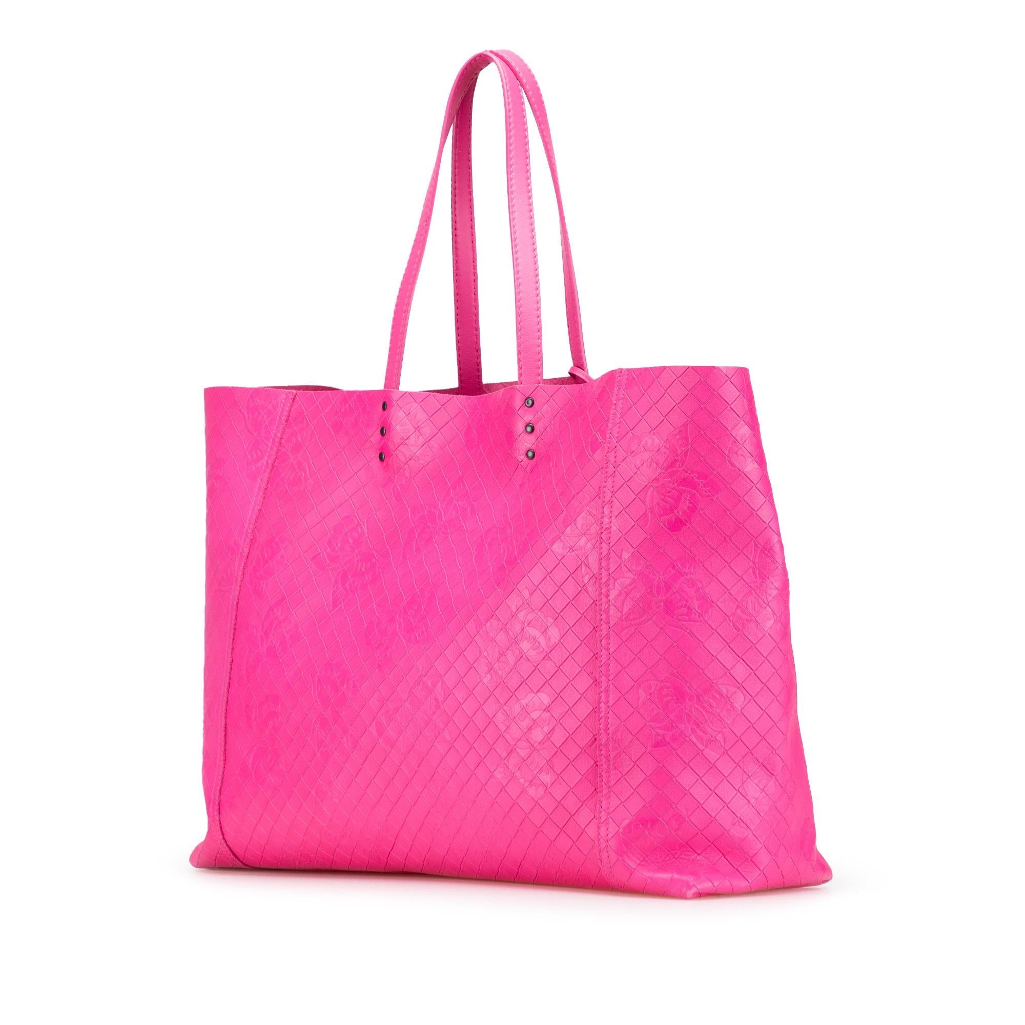 Bottega Veneta Leather Intrecciomirage Butterfly Tote