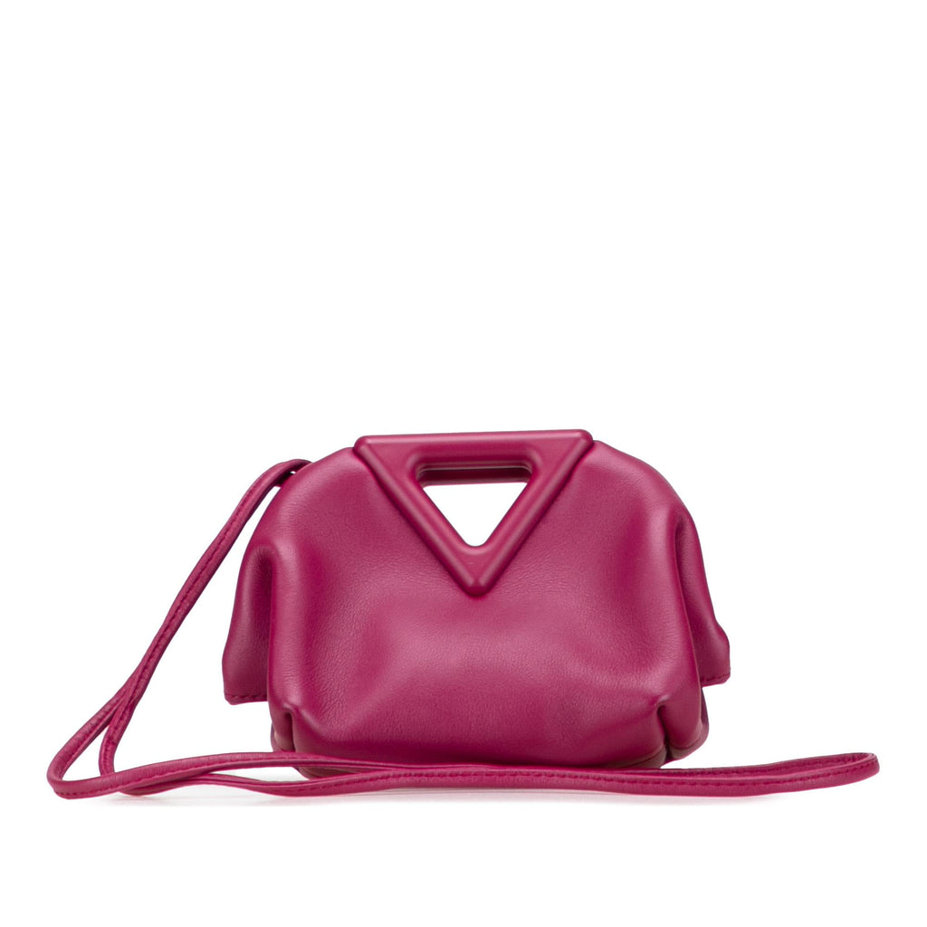 Bottega Veneta Leather Point Coin Purse Satchel