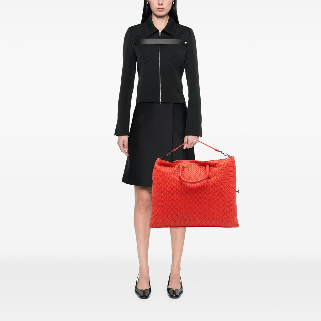 Bottega Veneta Maxi Intrecciato Nappa Convertible Satchel