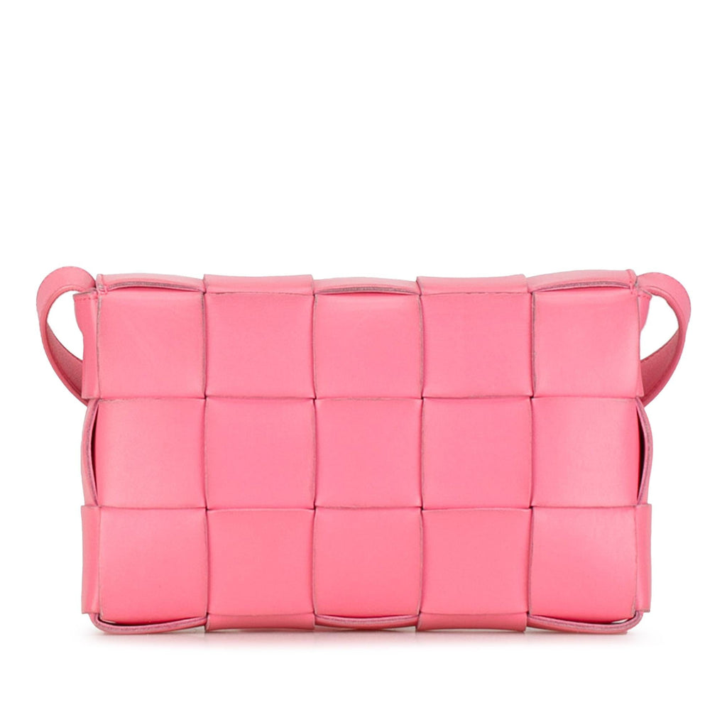 Bottega Veneta Maxi Lambskin Intrecciato Cassette Crossbody (SHG-4fFL6n)