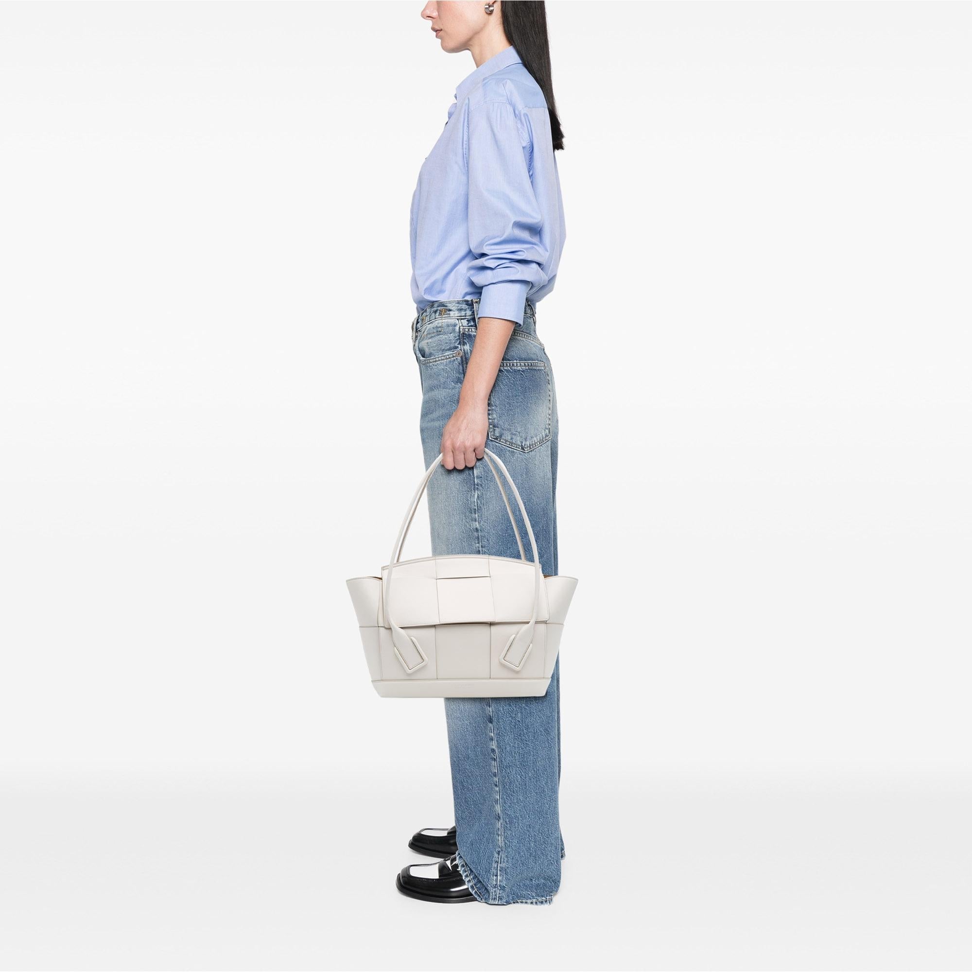 Bottega Veneta Medium Calfskin Maxi Intrecciato Arco Bag