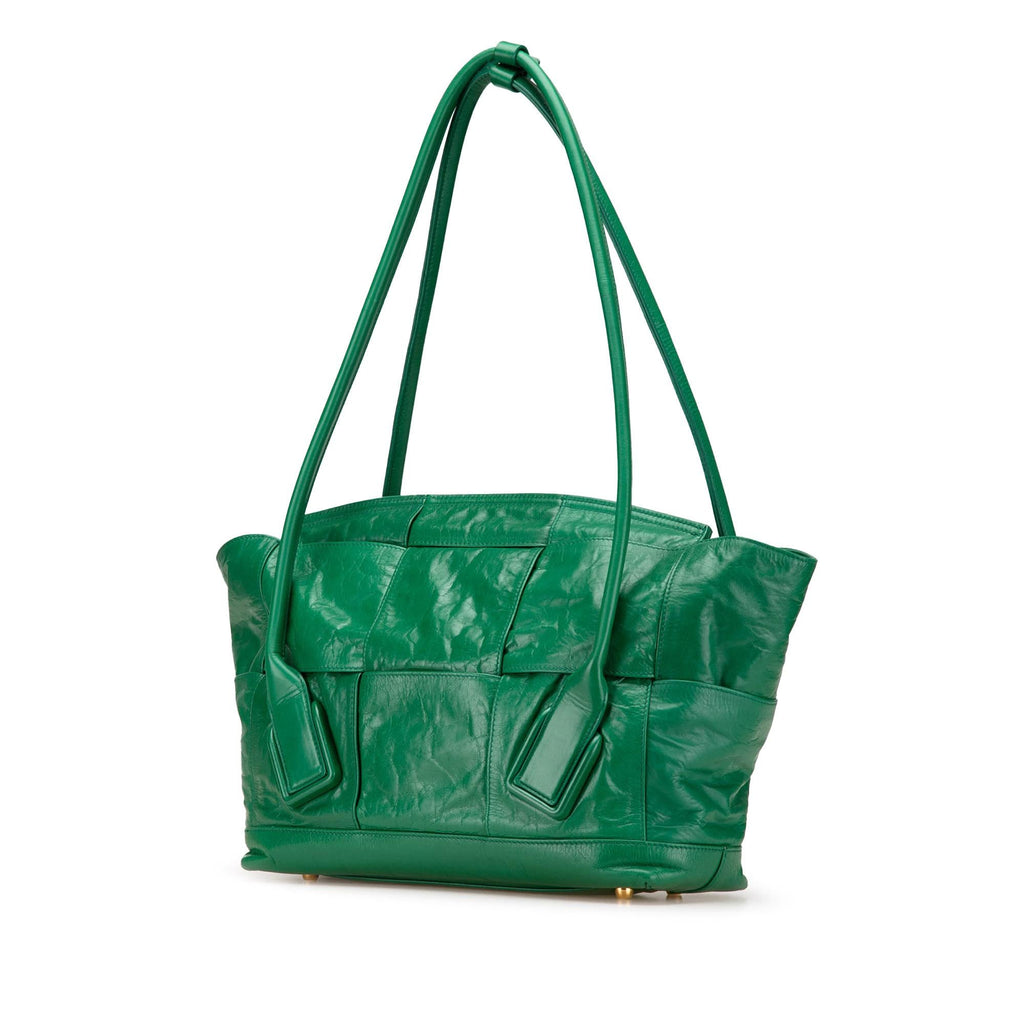 Bottega Veneta Medium Calfskin Maxi Intrecciato Arco Slouch Tote