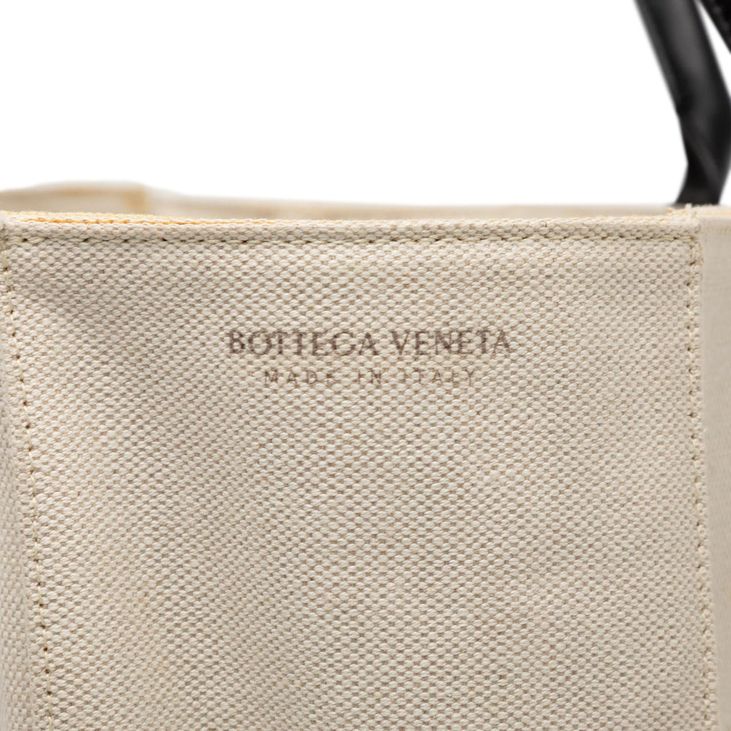 Bottega Veneta Medium Canvas Maxi Intrecciato Arco Tote