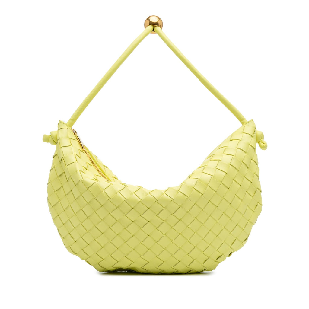 Bottega Veneta Medium Lambskin Intrecciato Turn Pouch