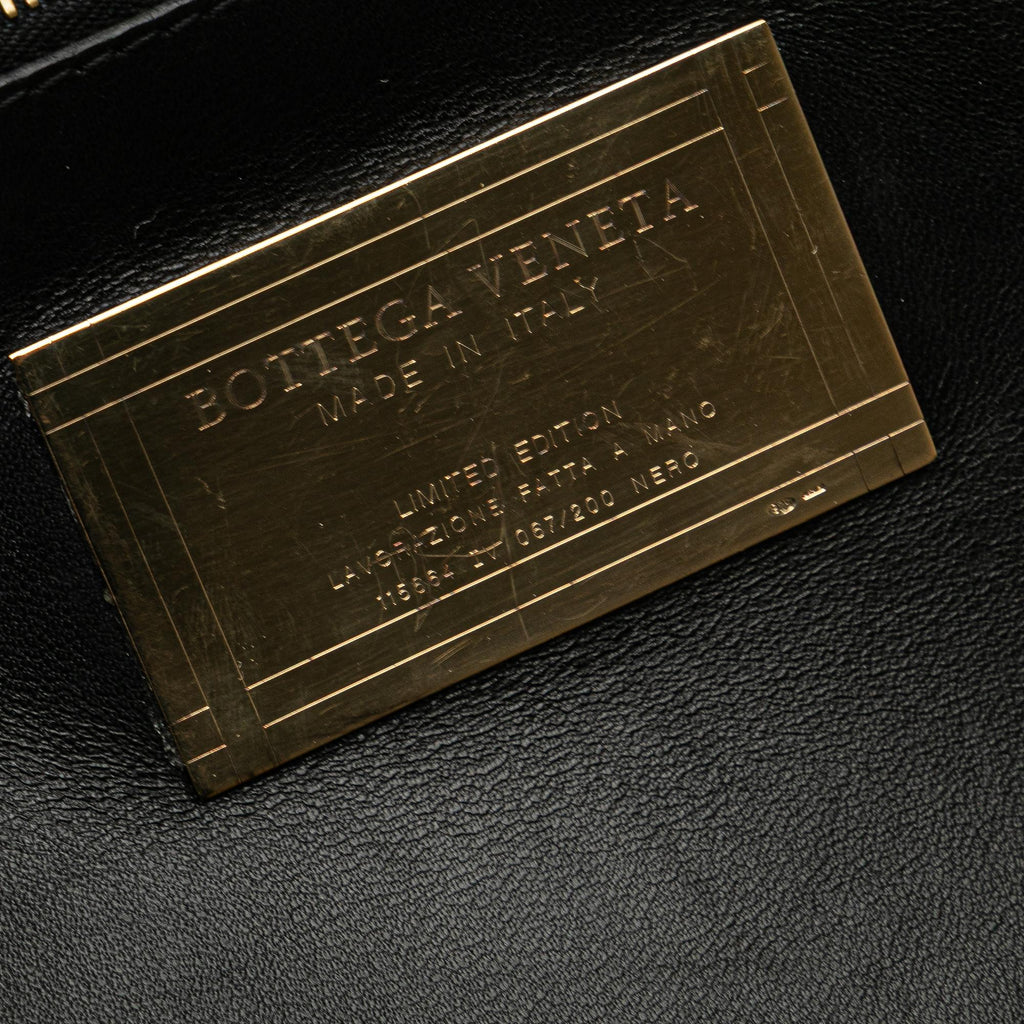 Bottega Veneta Medium Lambskin Intreccio Cabat Tote