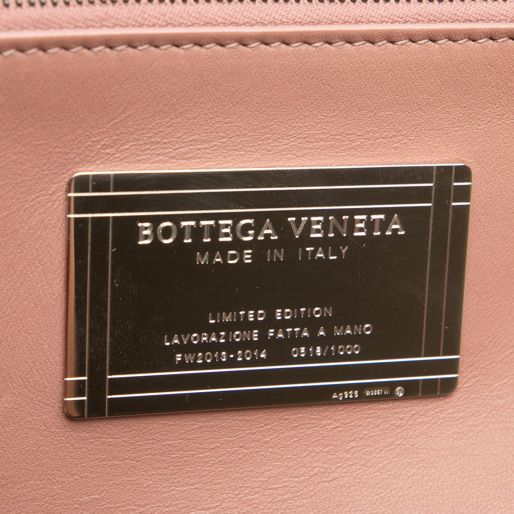 Bottega Veneta Medium Lambskin Intreccio Cabat Tote