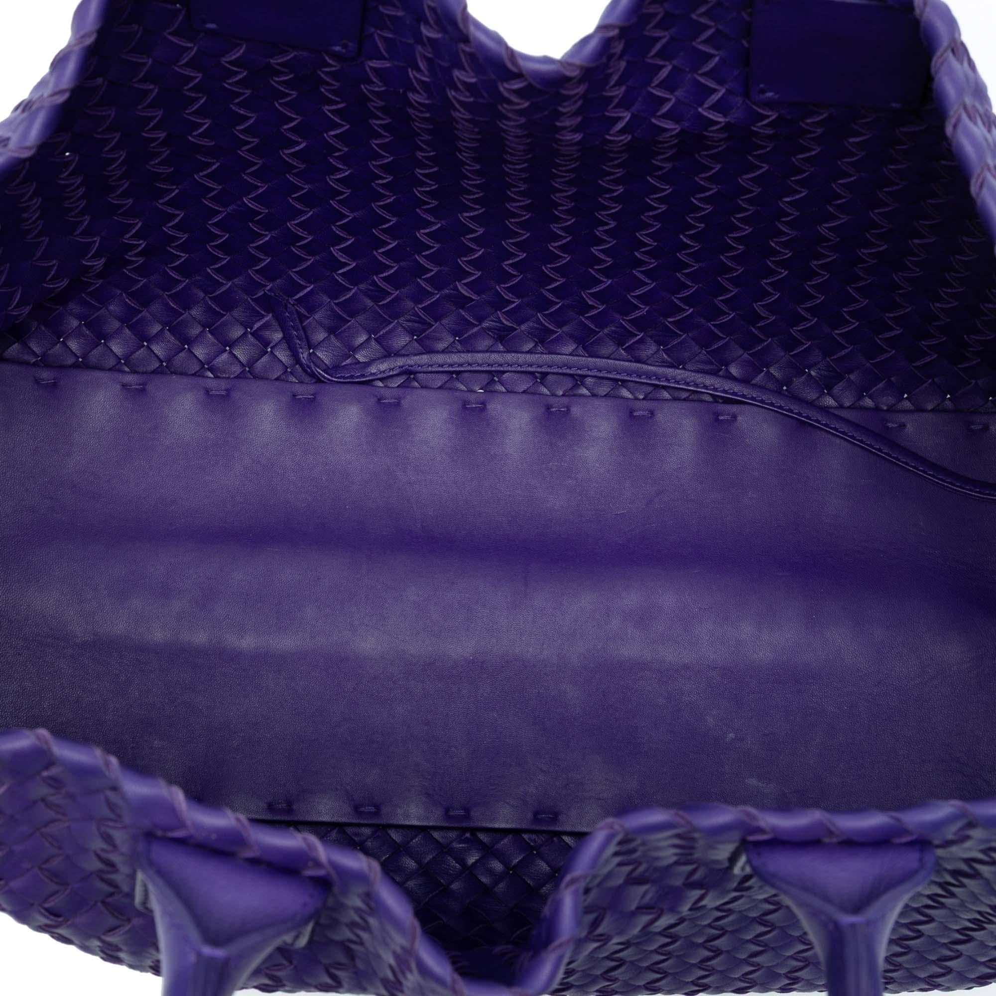 Bottega Veneta Medium Lambskin Intreccio Cabat Tote