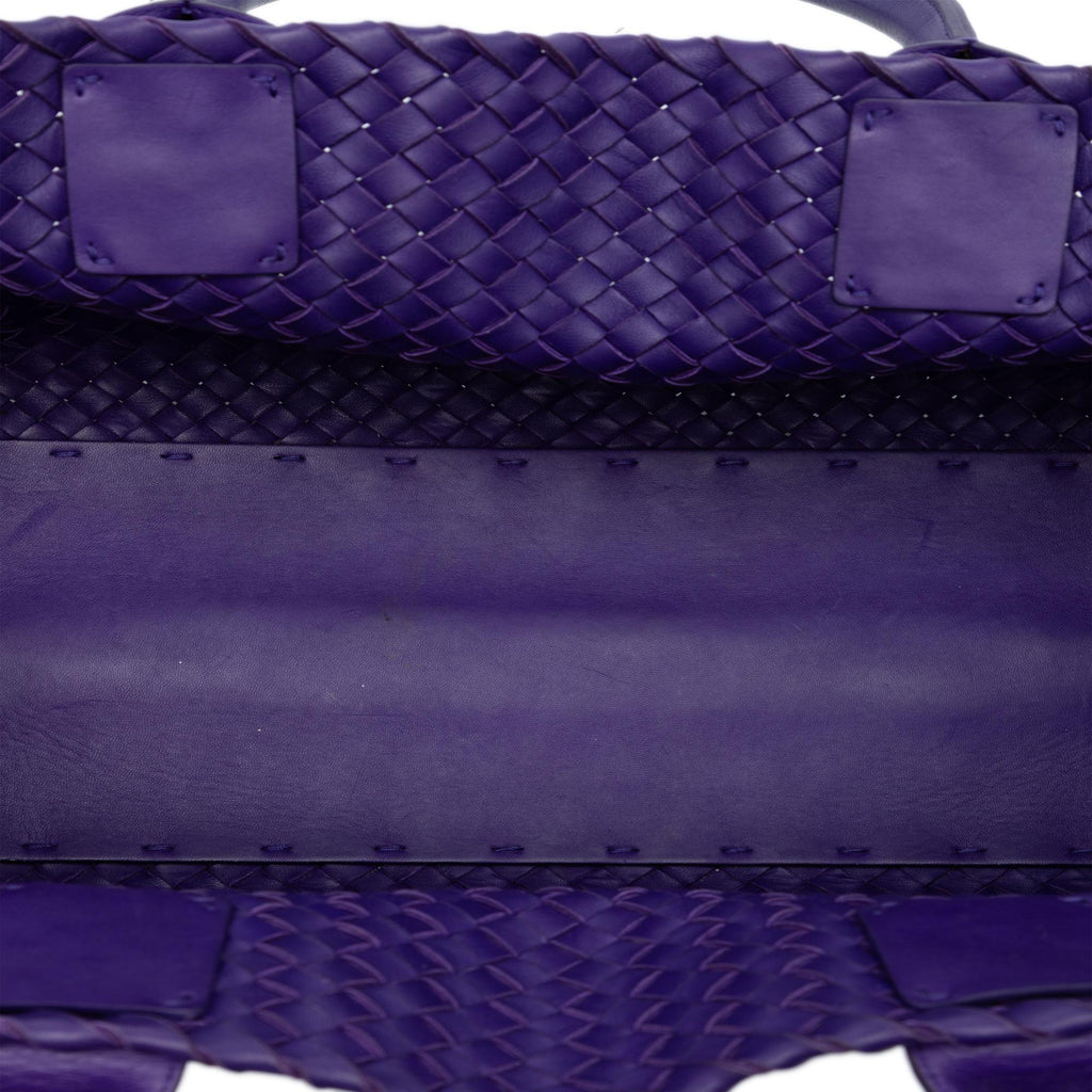 Bottega Veneta Medium Lambskin Intreccio Cabat Tote