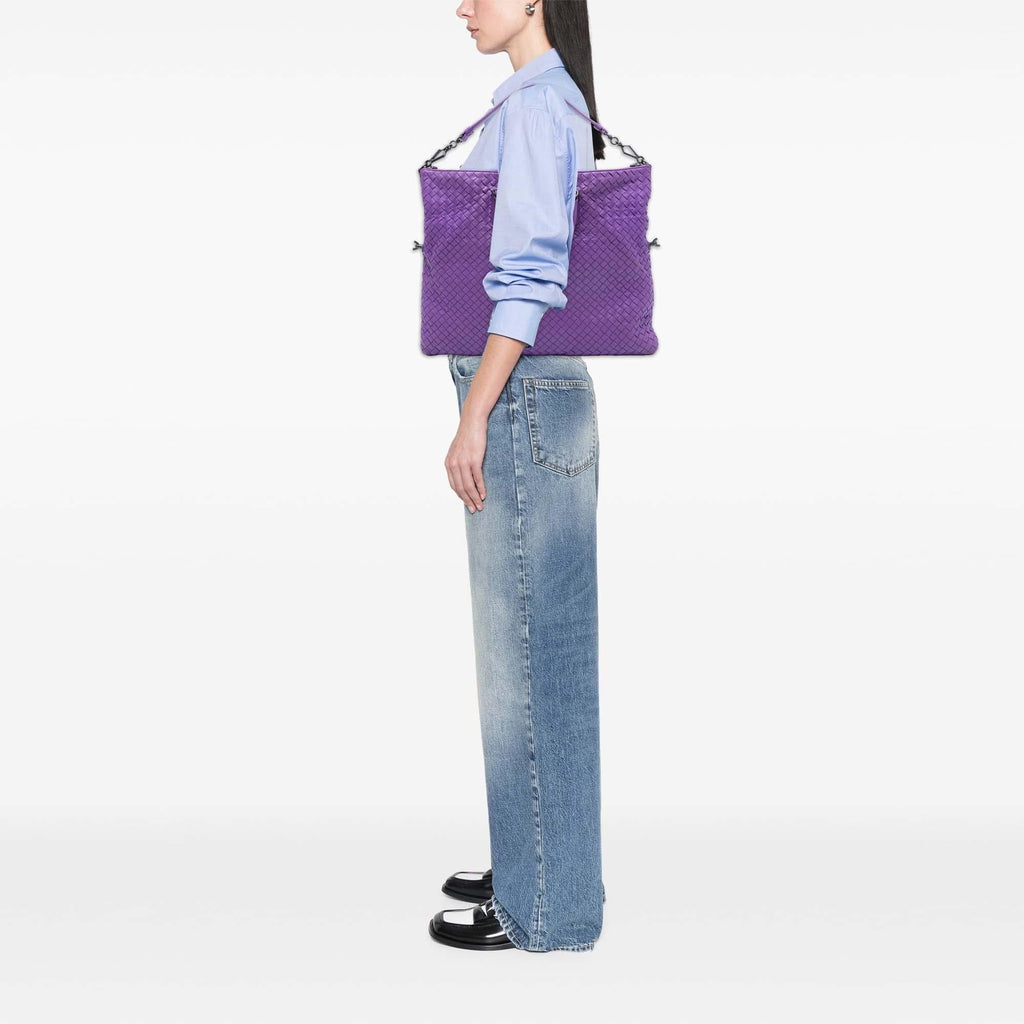 Bottega Veneta Medium Nappa Intrecciato Convertible Tote