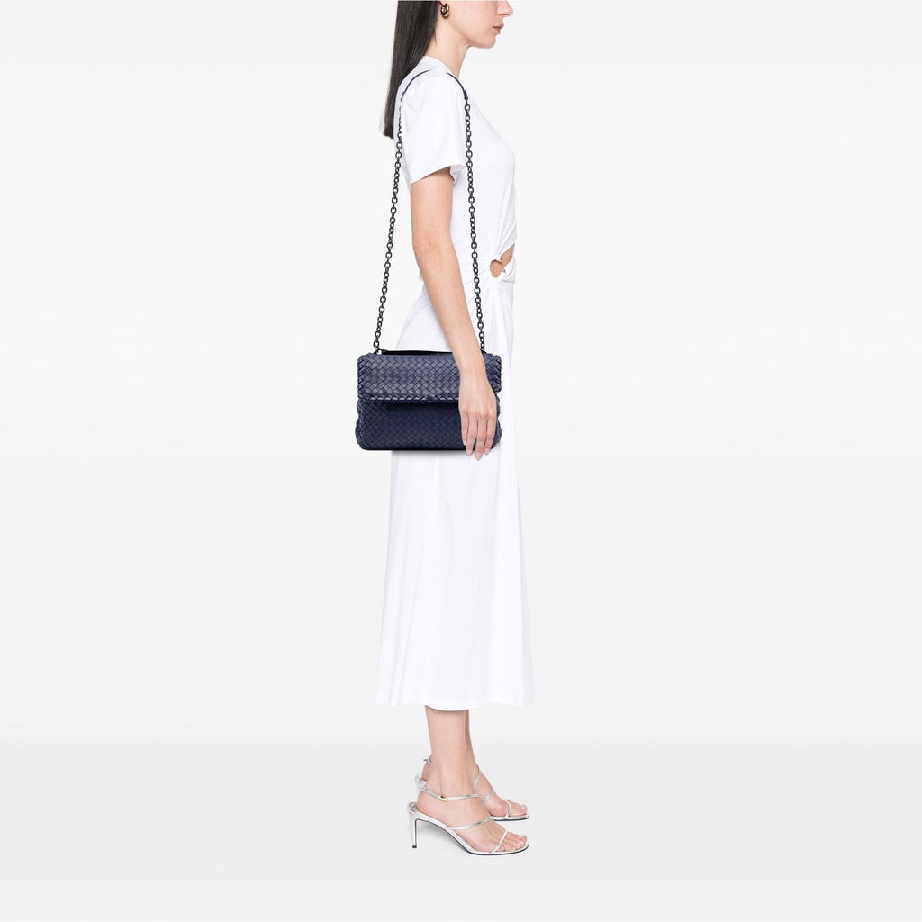 Bottega Veneta Medium Nappa Intrecciato Olimpia Shoulder Bag