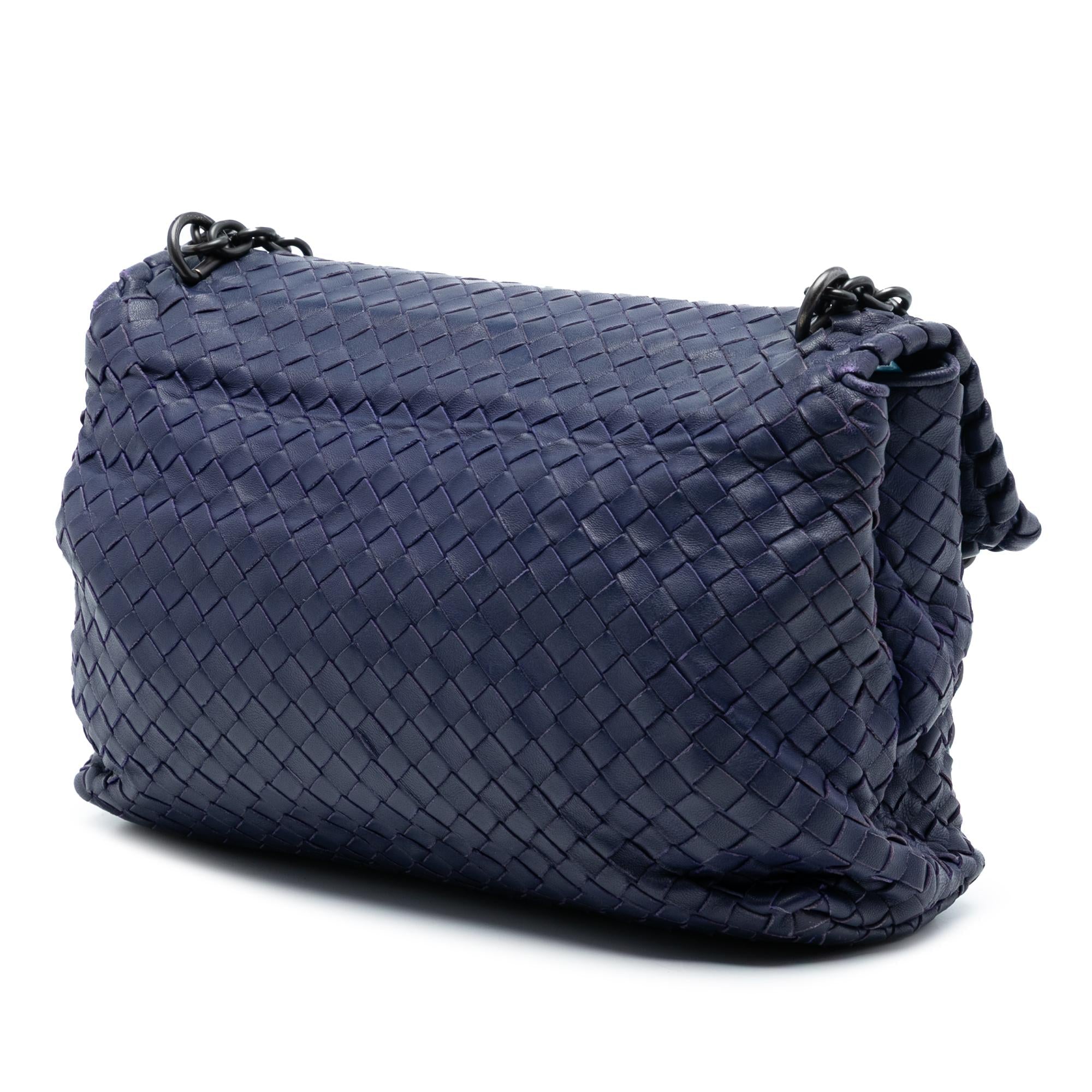 Bottega Veneta Medium Nappa Intrecciato Olimpia Shoulder Bag