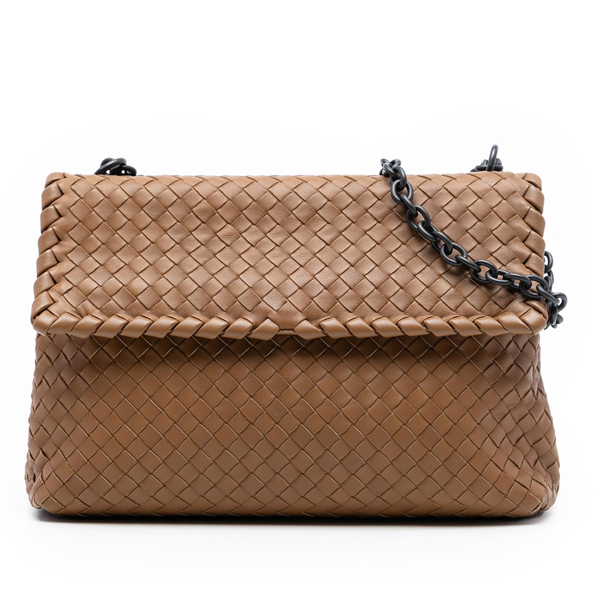 Bottega Veneta Medium Nappa Intrecciato Olimpia Shoulder Bag