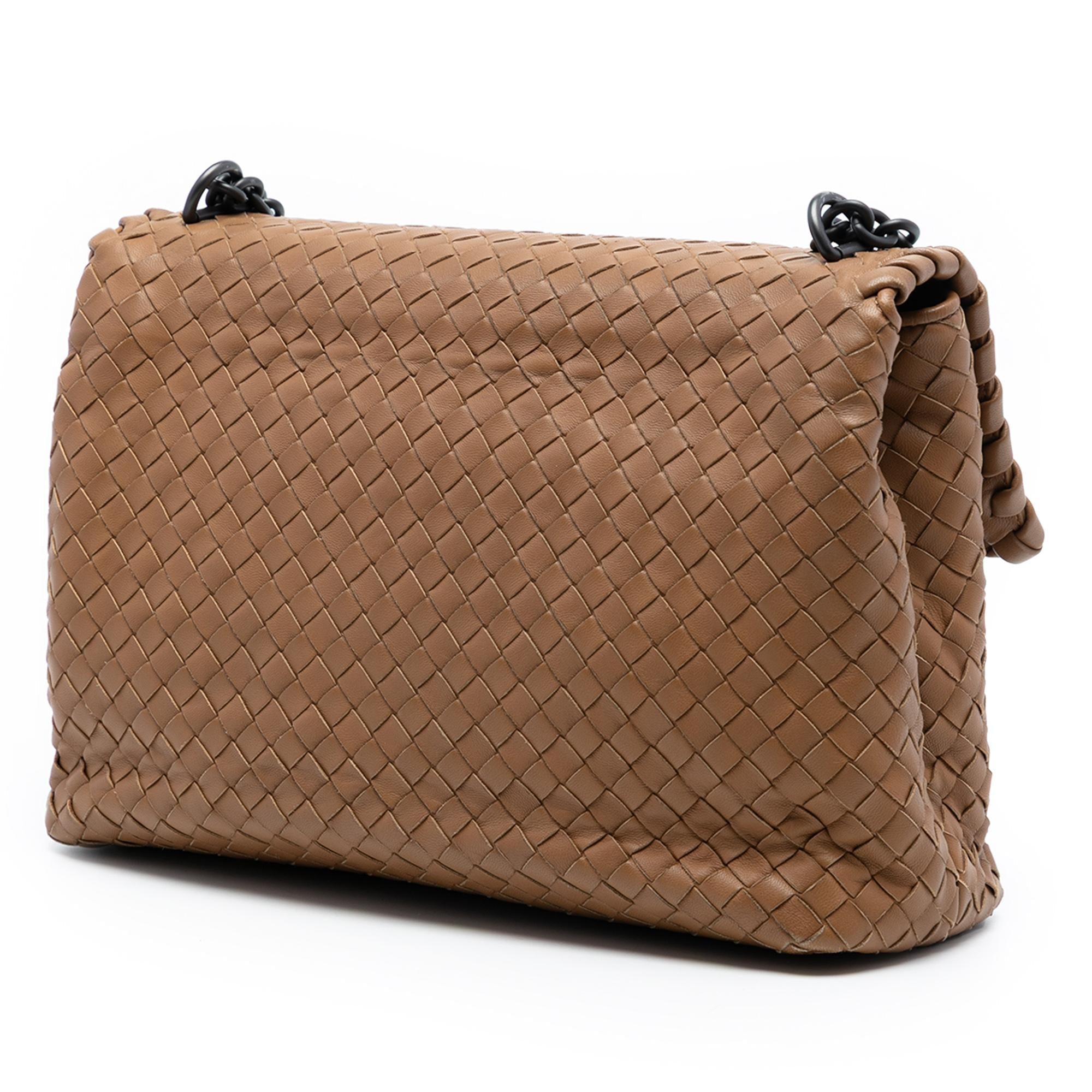 Bottega Veneta Medium Nappa Intrecciato Olimpia Shoulder Bag