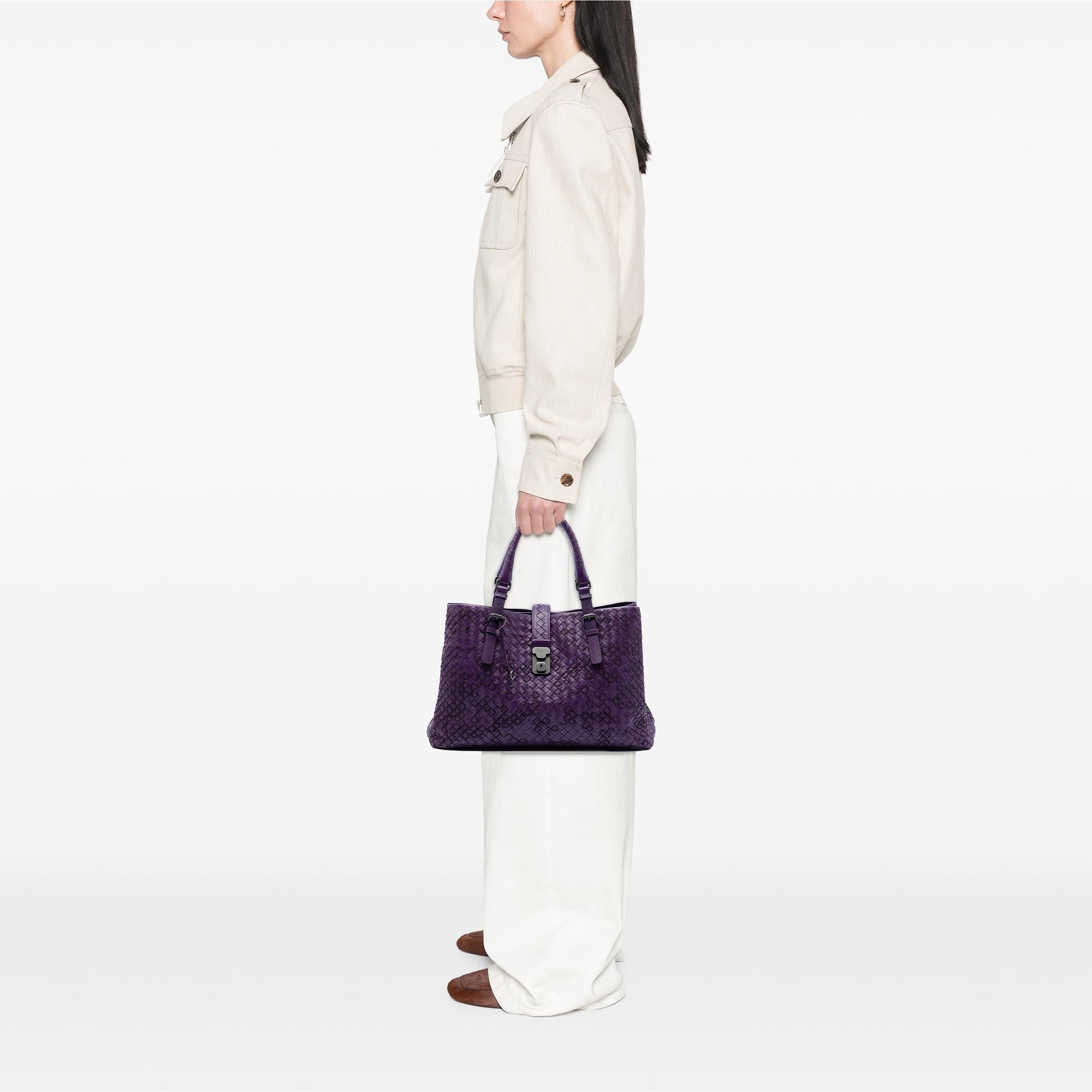Bottega Veneta Medium Nappa Intrecciato Roma Tote