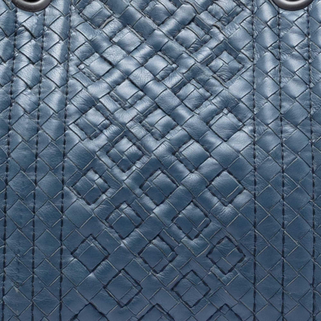 Bottega Veneta Medium Nappa Intrecciato Stitched Double Chain Tote