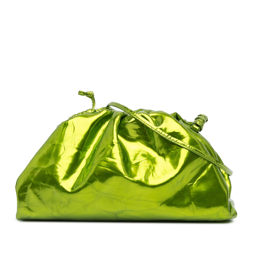 Bottega Veneta Metallic Crushed Calfskin The Mini Pouch