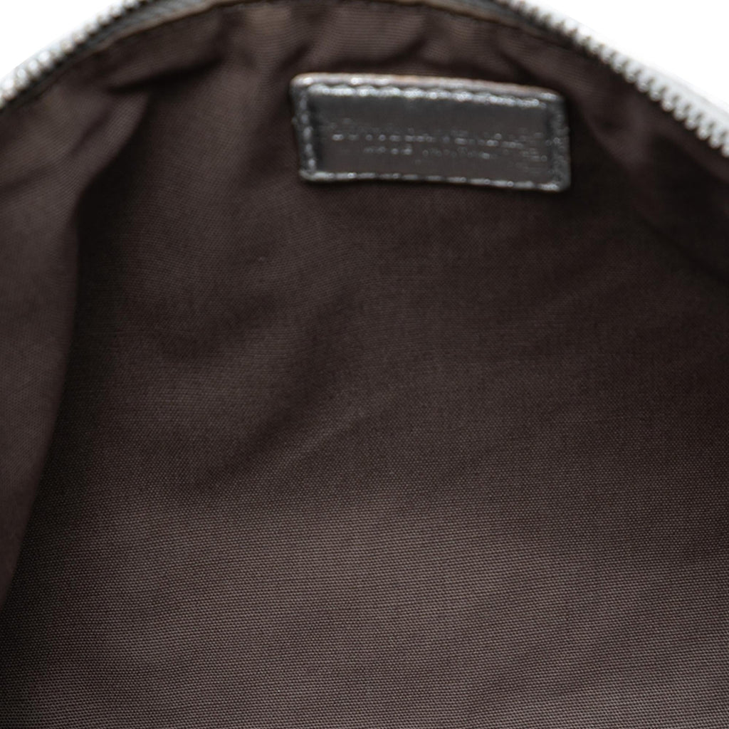Bottega Veneta Metallic Leather Intrecciato Clutch