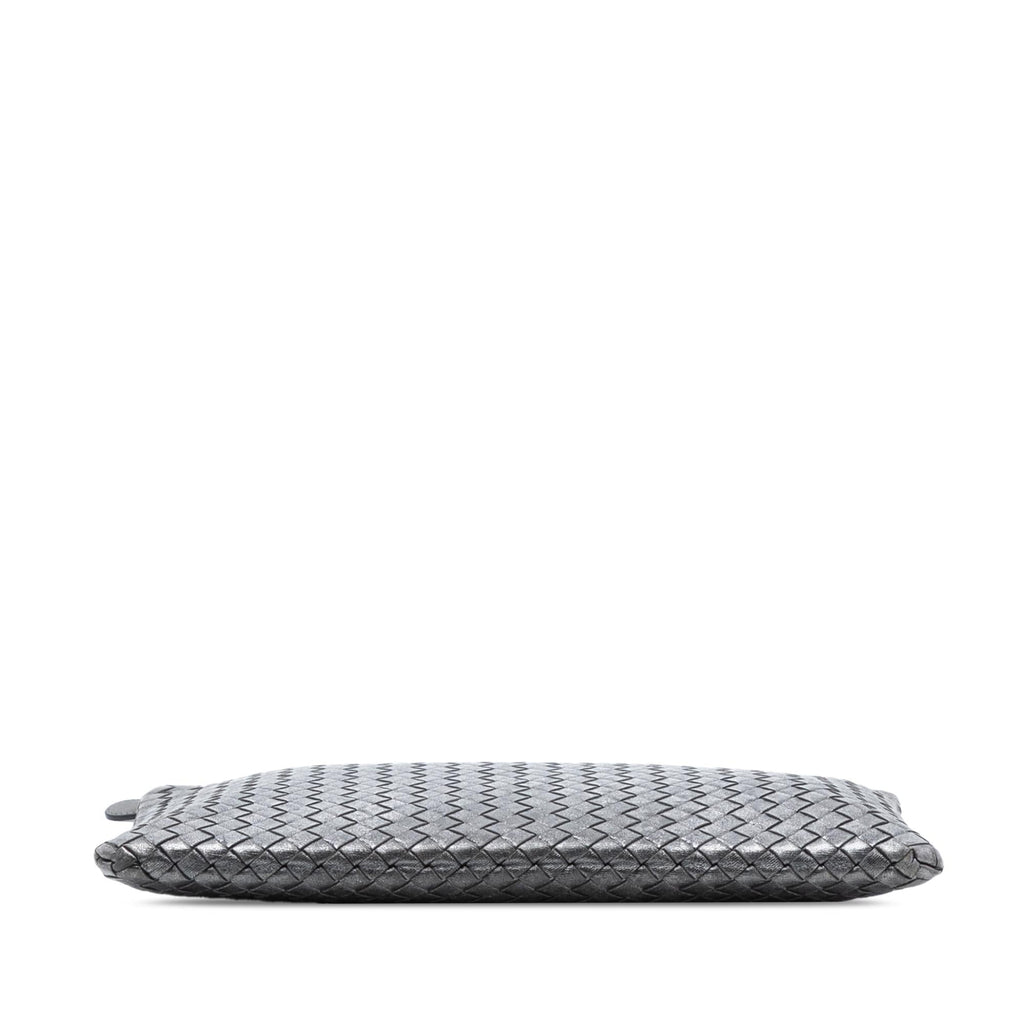 Bottega Veneta Metallic Nappa Intrecciato Clutch
