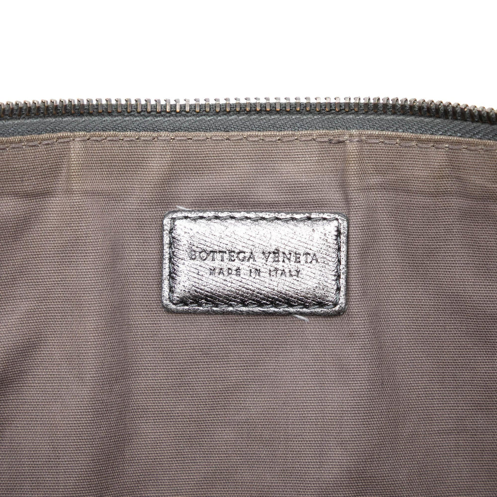 Bottega Veneta Metallic Nappa Intrecciato Clutch