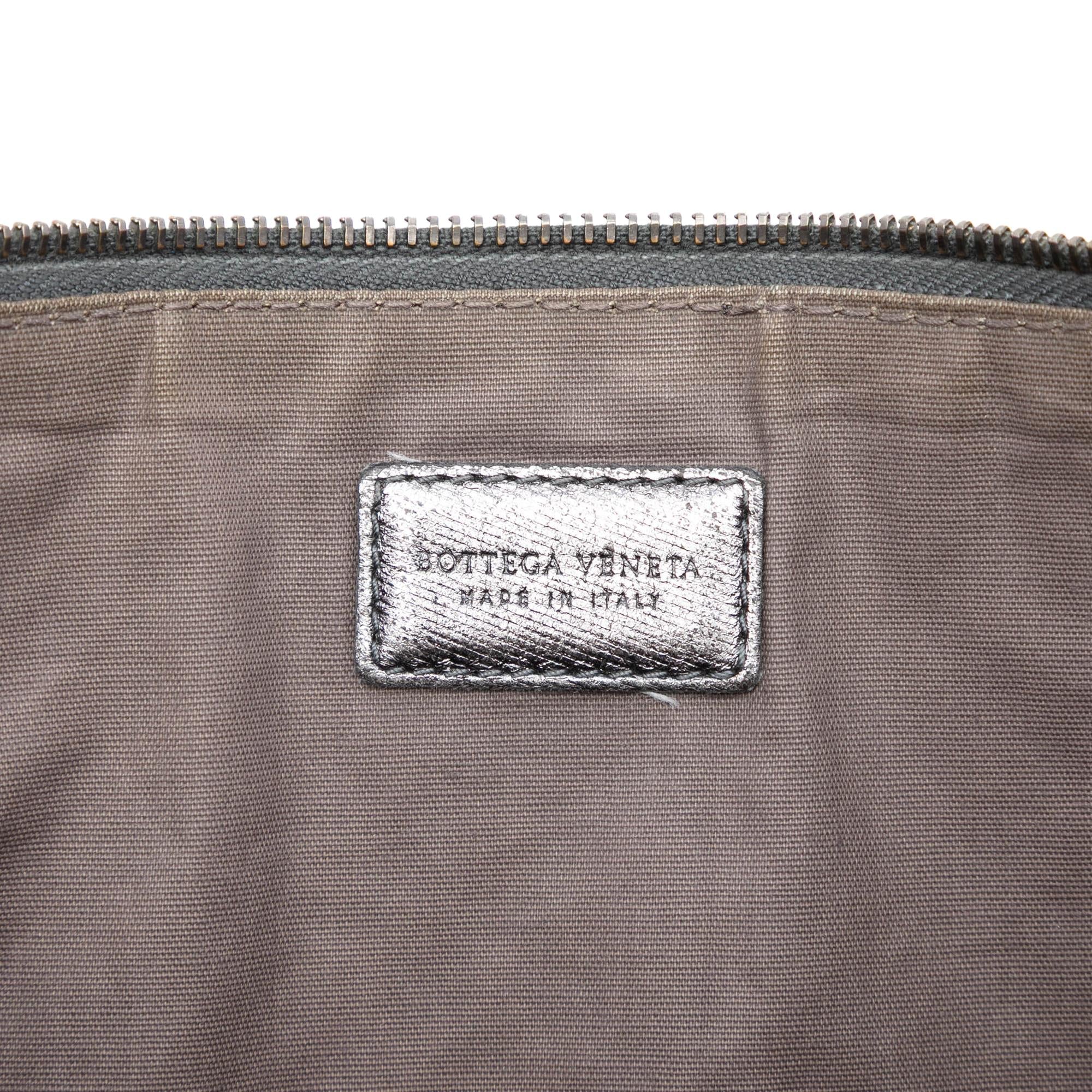 Bottega Veneta Metallic Nappa Intrecciato Clutch