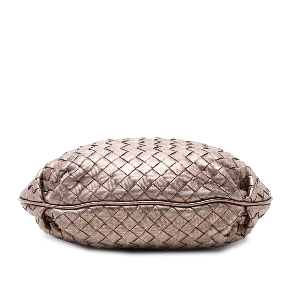 Bottega Veneta Metallic Nappa Intrecciato Crossbody