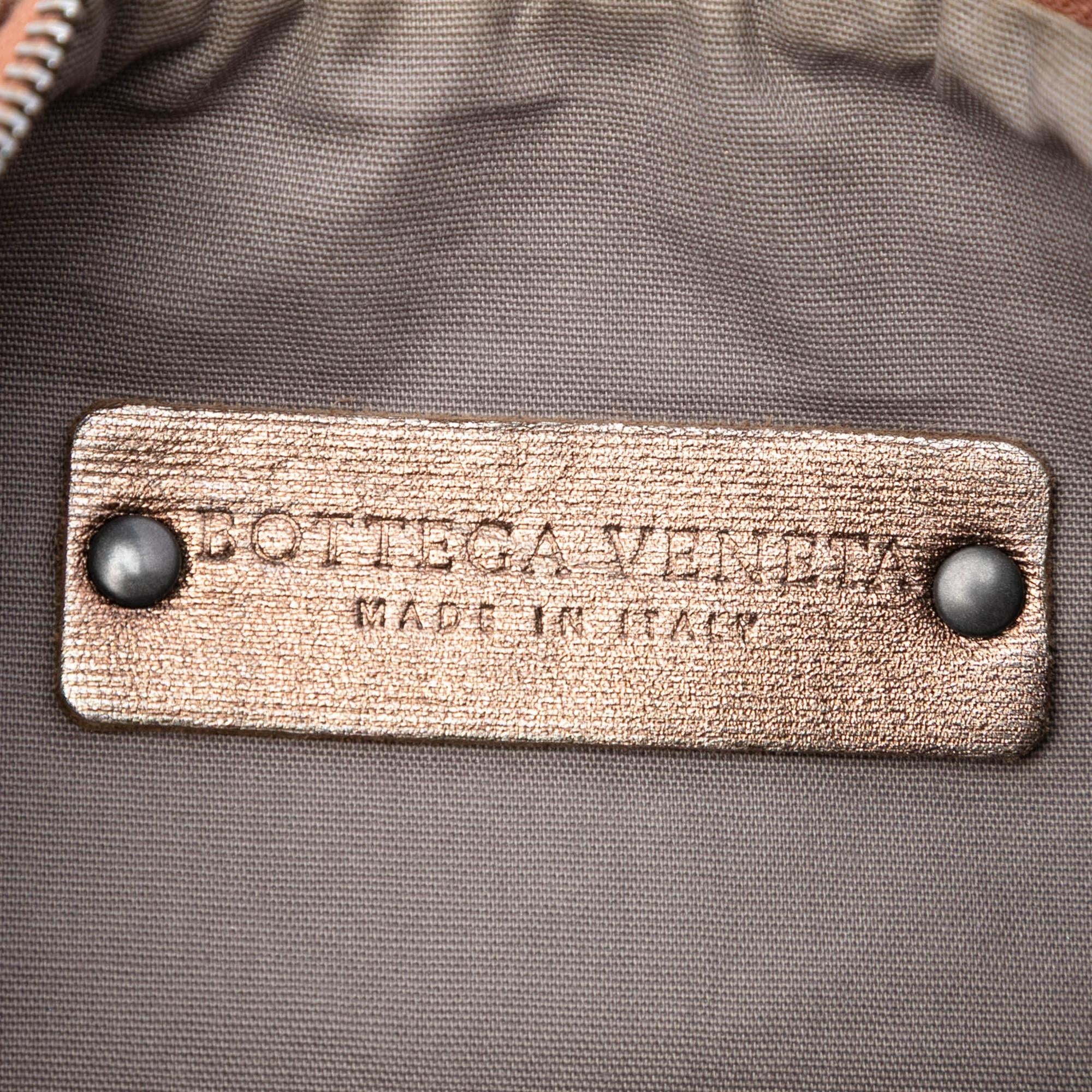 Bottega Veneta Metallic Nappa Intrecciato Crossbody