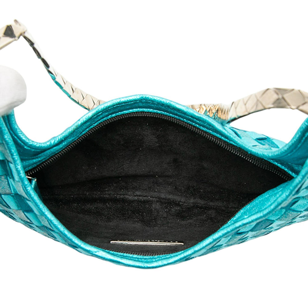 Bottega Veneta Metallic Nappa Intrecciato Hobo