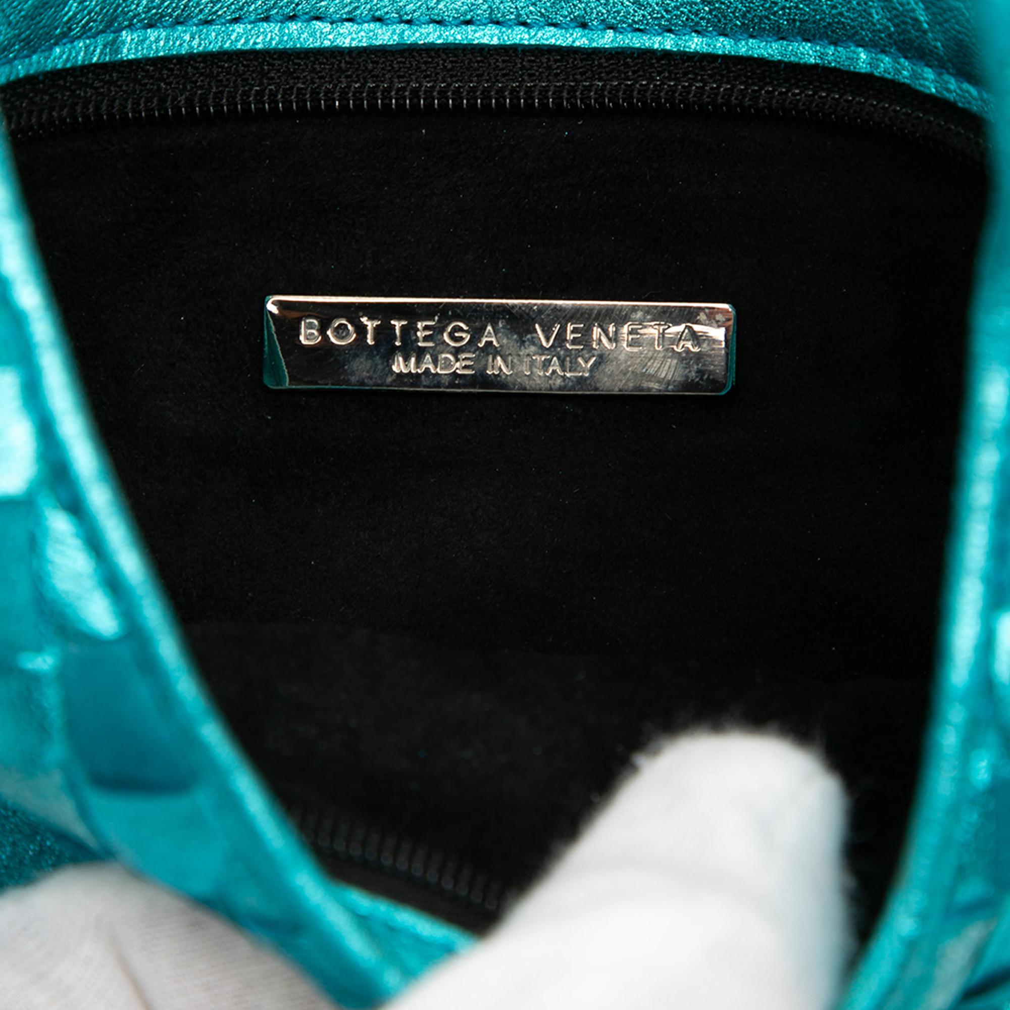 Bottega Veneta Metallic Nappa Intrecciato Hobo