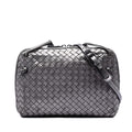 Bottega Veneta Metallic Nappa Intrecciato Nodini Crossbody
