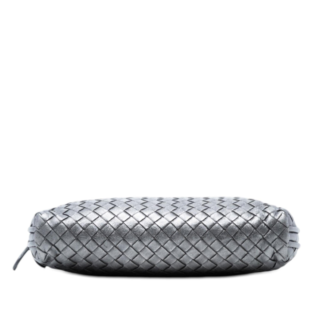 Bottega Veneta Metallic Nappa Intrecciato Nodini Crossbody