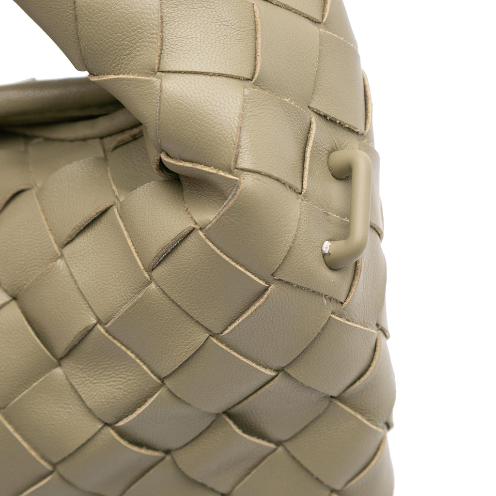 Bottega Veneta Mini Calfskin Intrecciato Hop Satchel