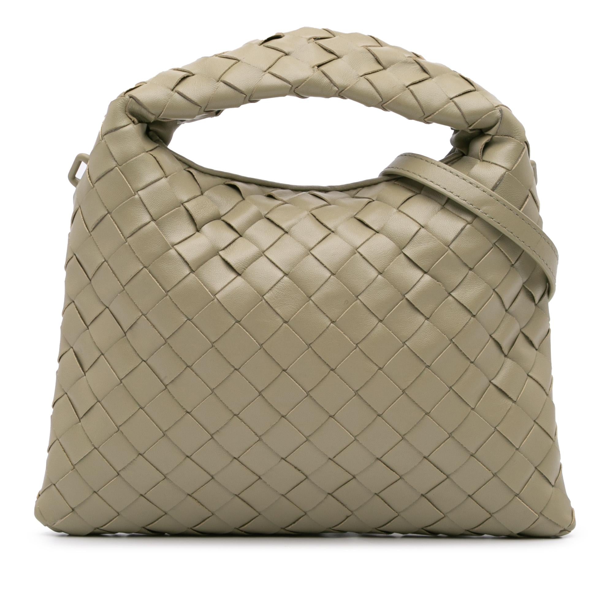 Bottega Veneta Mini Calfskin Intrecciato Hop Satchel