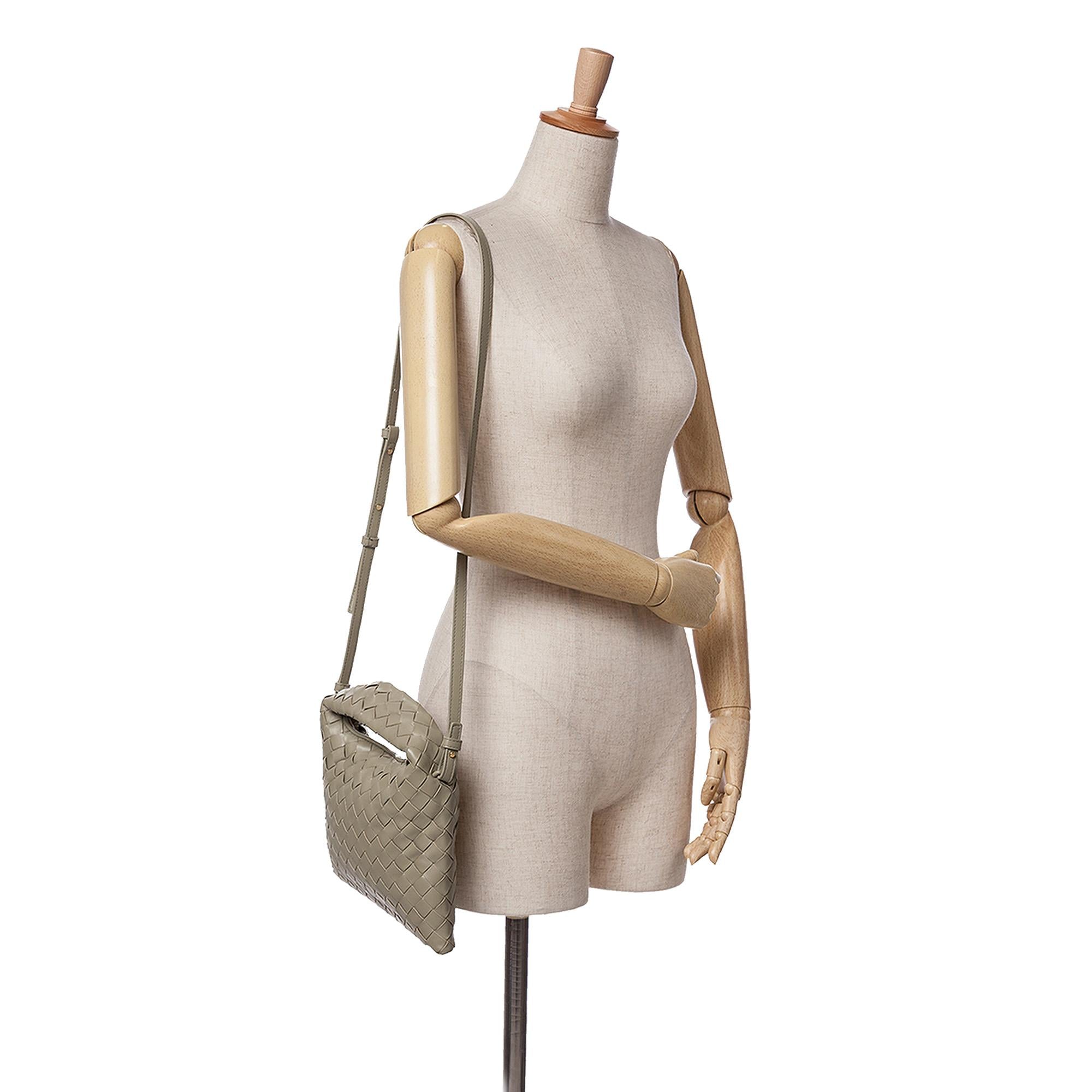 Bottega Veneta Mini Calfskin Intrecciato Hop Satchel