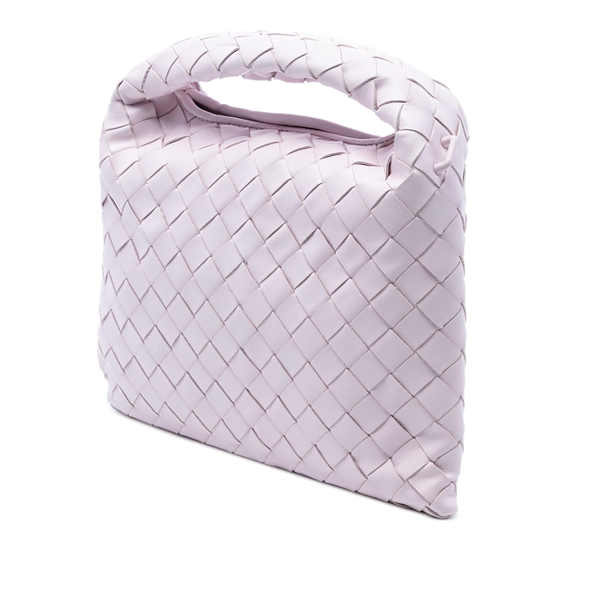 Bottega Veneta Mini Calfskin Intrecciato Hop Satchel