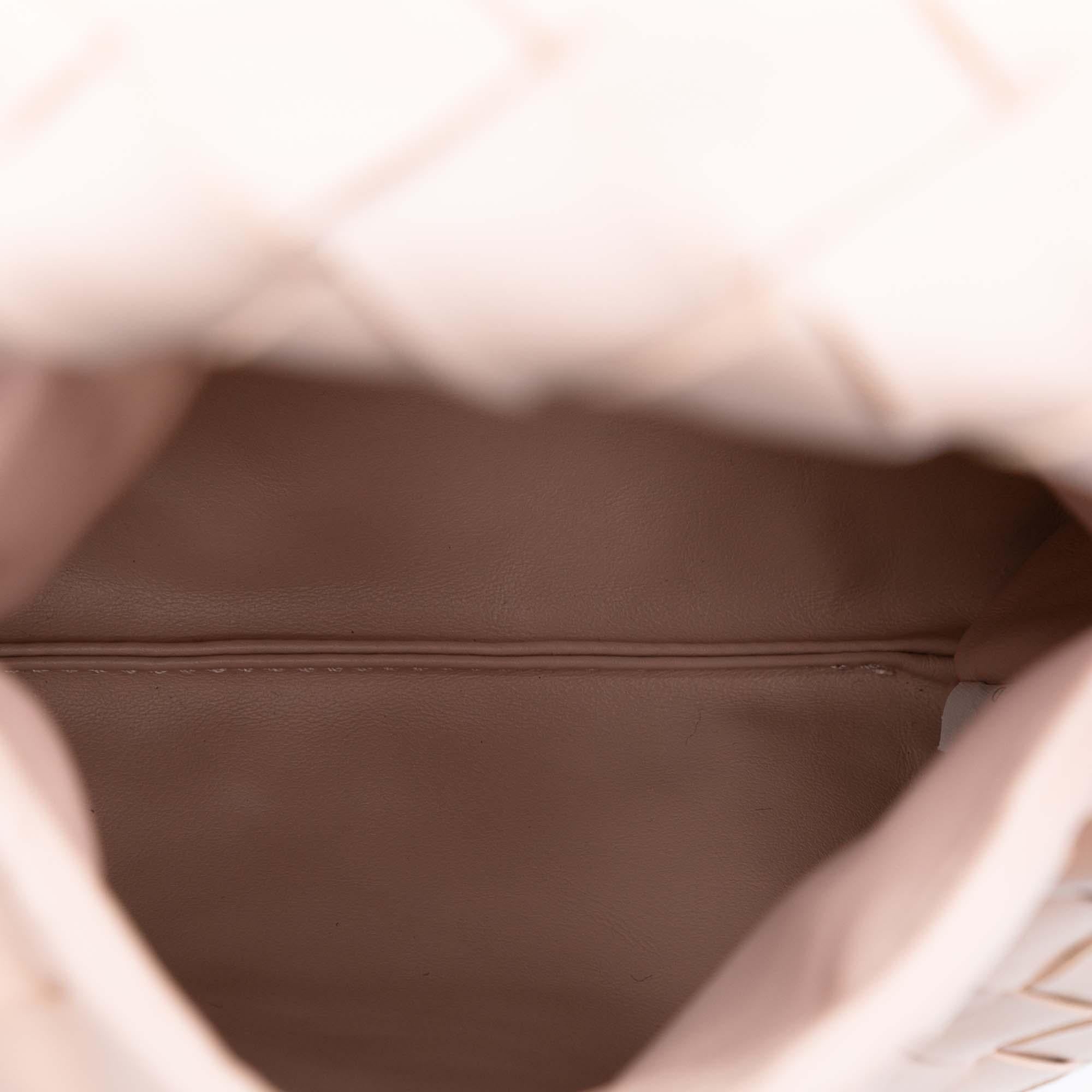 Bottega Veneta Mini Calfskin Intrecciato Hop Satchel