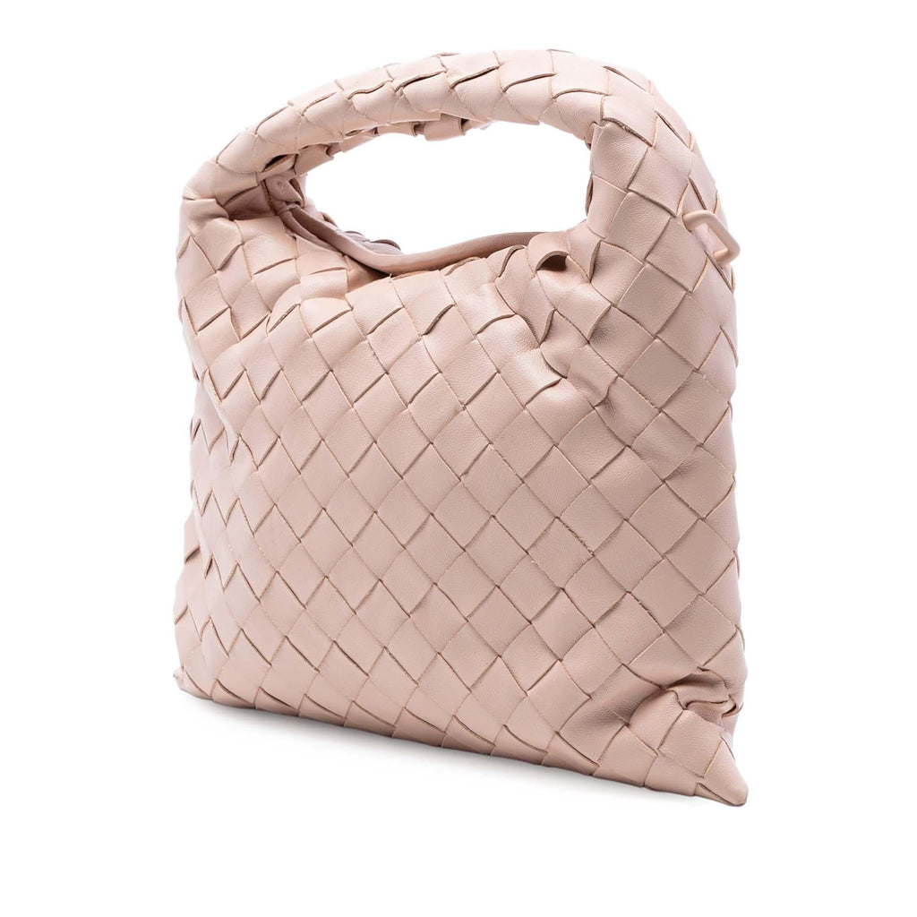 Bottega Veneta Mini Calfskin Intrecciato Hop Satchel