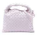 Bottega Veneta Mini Calfskin Intrecciato Hop Satchel
