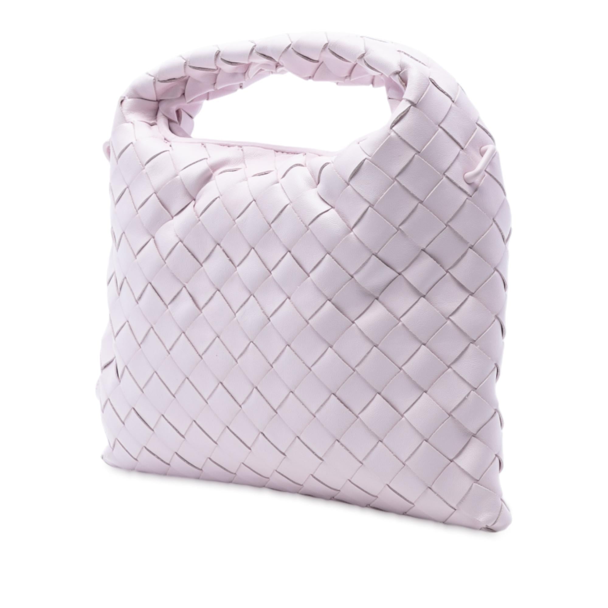 Bottega Veneta Mini Calfskin Intrecciato Hop Satchel