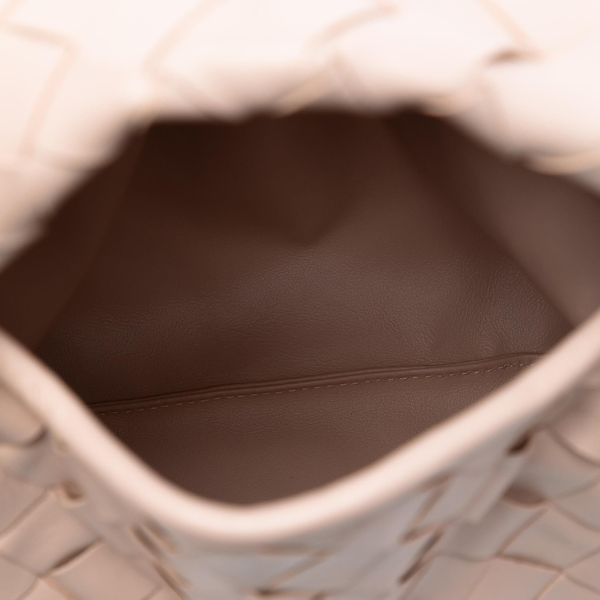 Bottega Veneta Mini Calfskin Intrecciato Hop Satchel