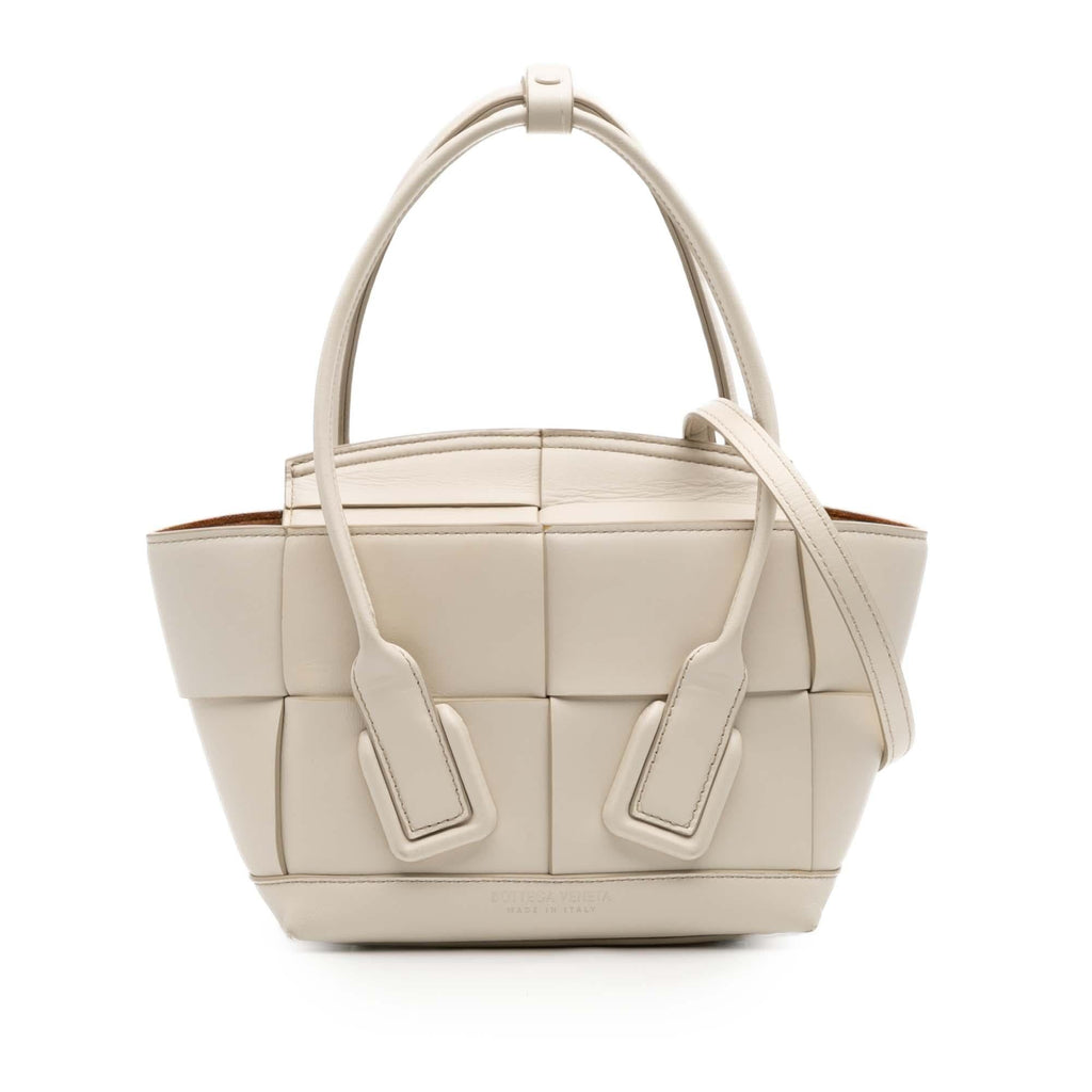 Bottega Veneta Mini Calfskin Maxi Intrecciato Arco Satchel