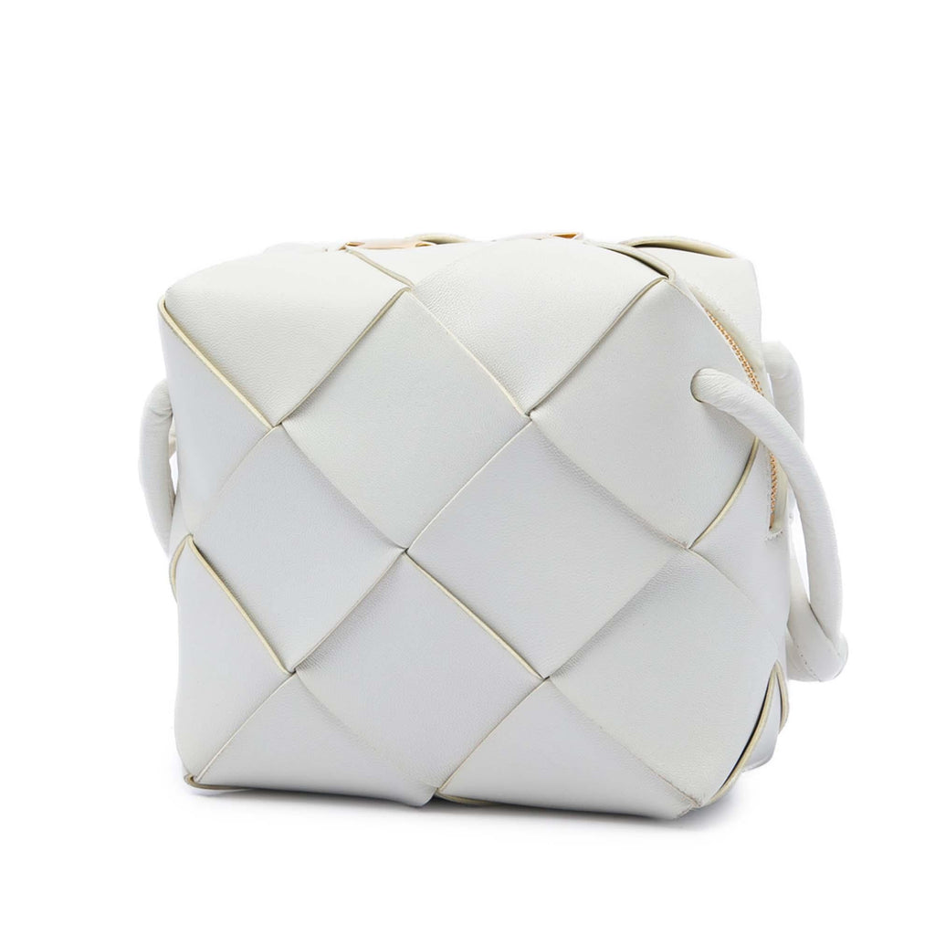 Bottega Veneta Mini Lambskin Intrecciato Cassette Camera Bag