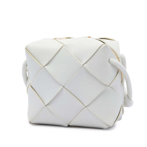 Bottega Veneta Mini Lambskin Intrecciato Cassette Camera Bag